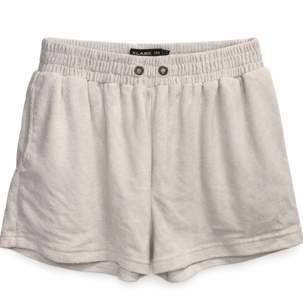 JLUXLABEL Cream terry cloth Shorts